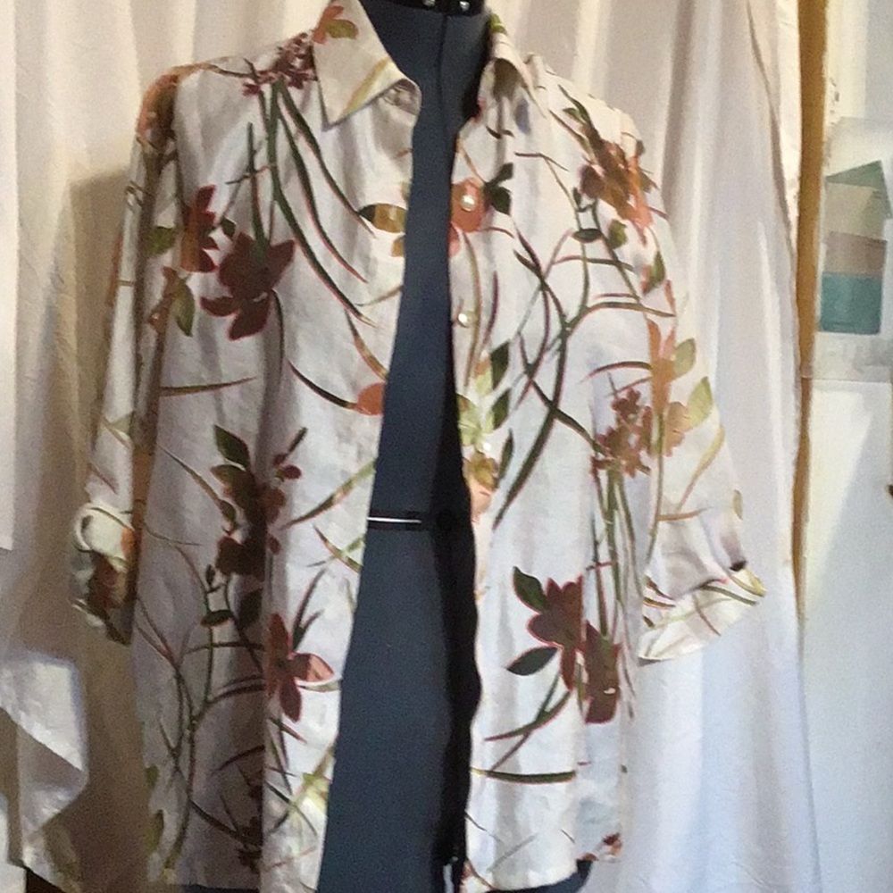 Women’s Alfred Dunns sheer floral3/4 sleevesize 12